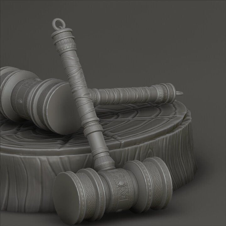 Ornamental Design Hammer