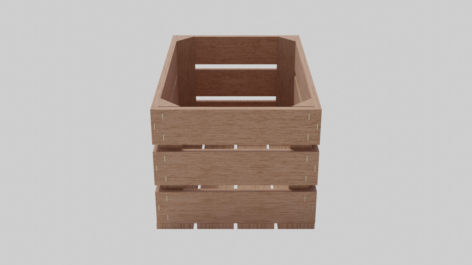 Wooden Crate without burn marks render 2