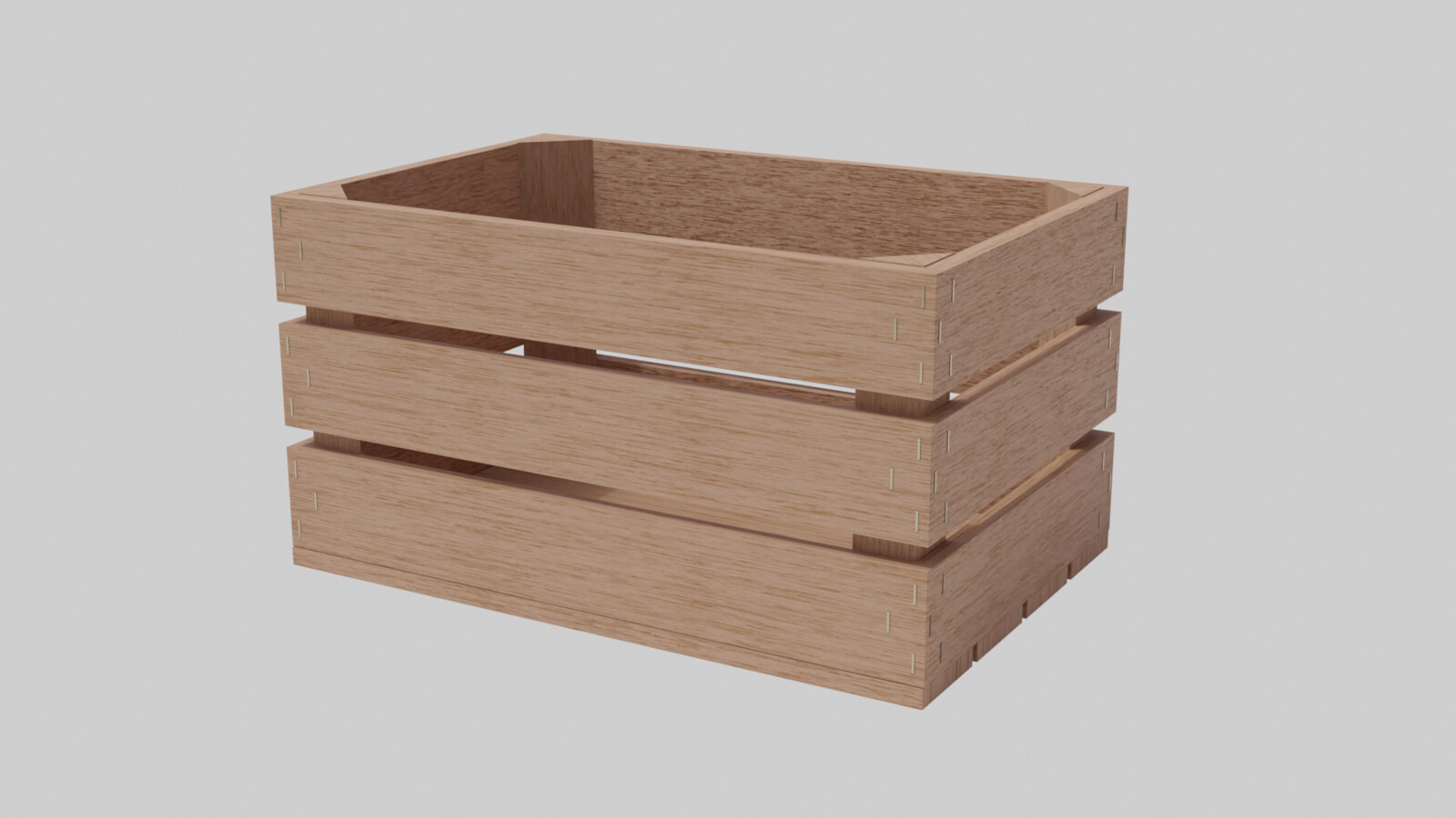Wooden Crate without burn marks render 1