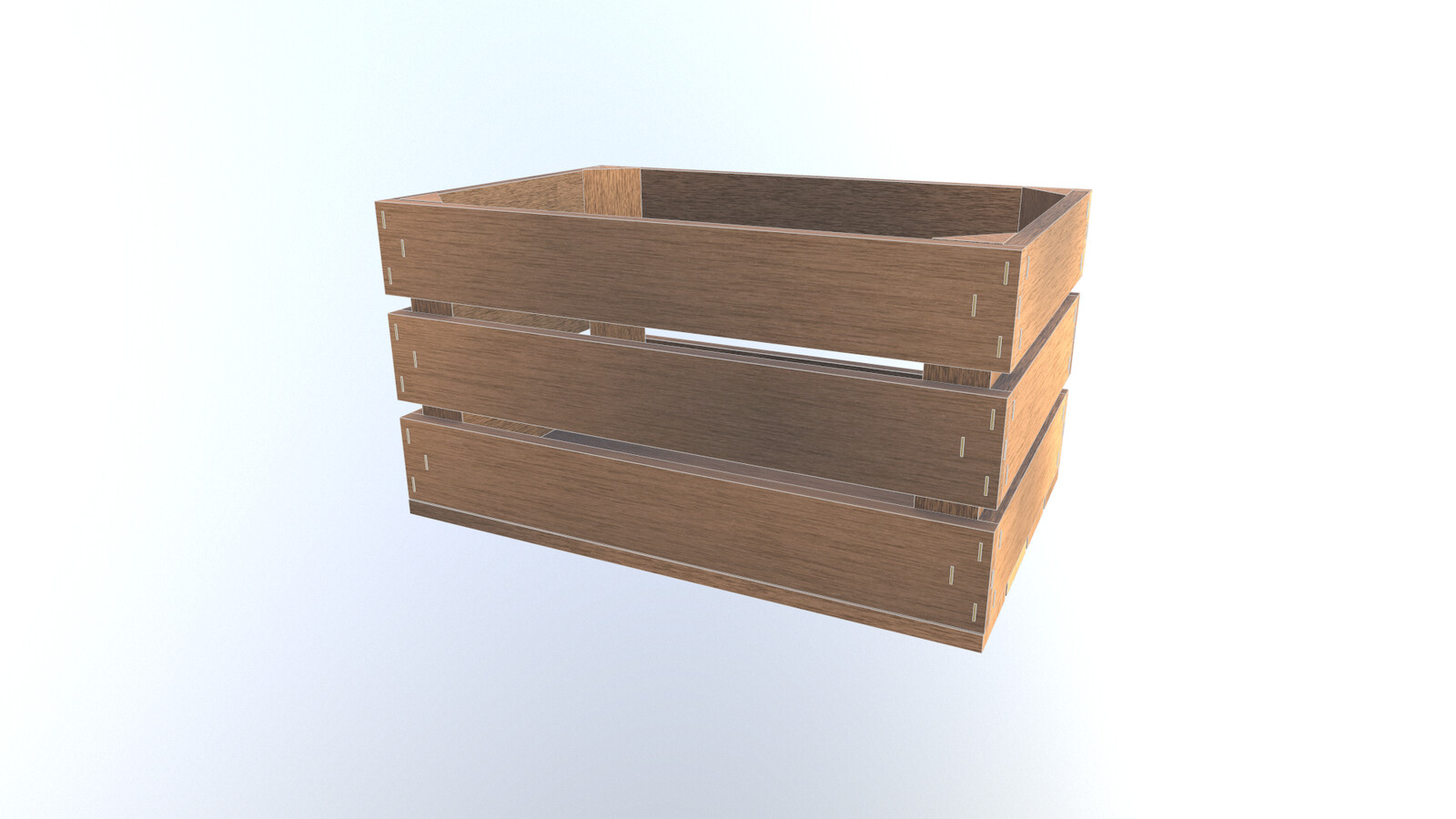 Wooden Crate wireframe 1