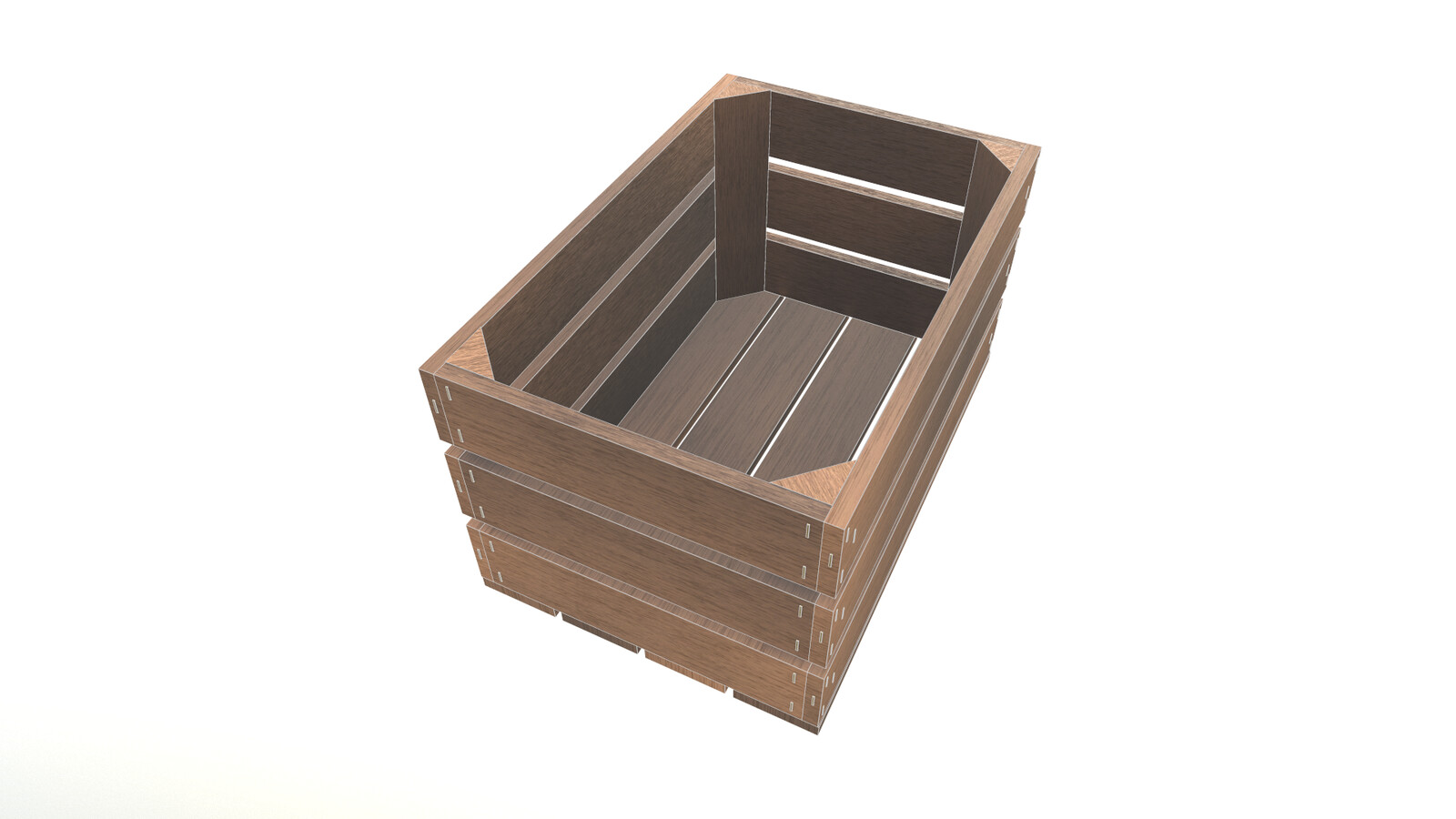 Wooden Crate wireframe 4
