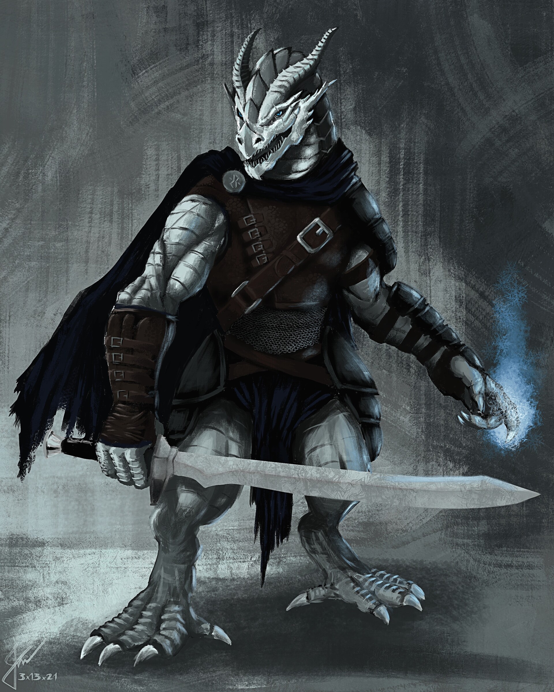 artstation-drakhan-silver-dragonborn