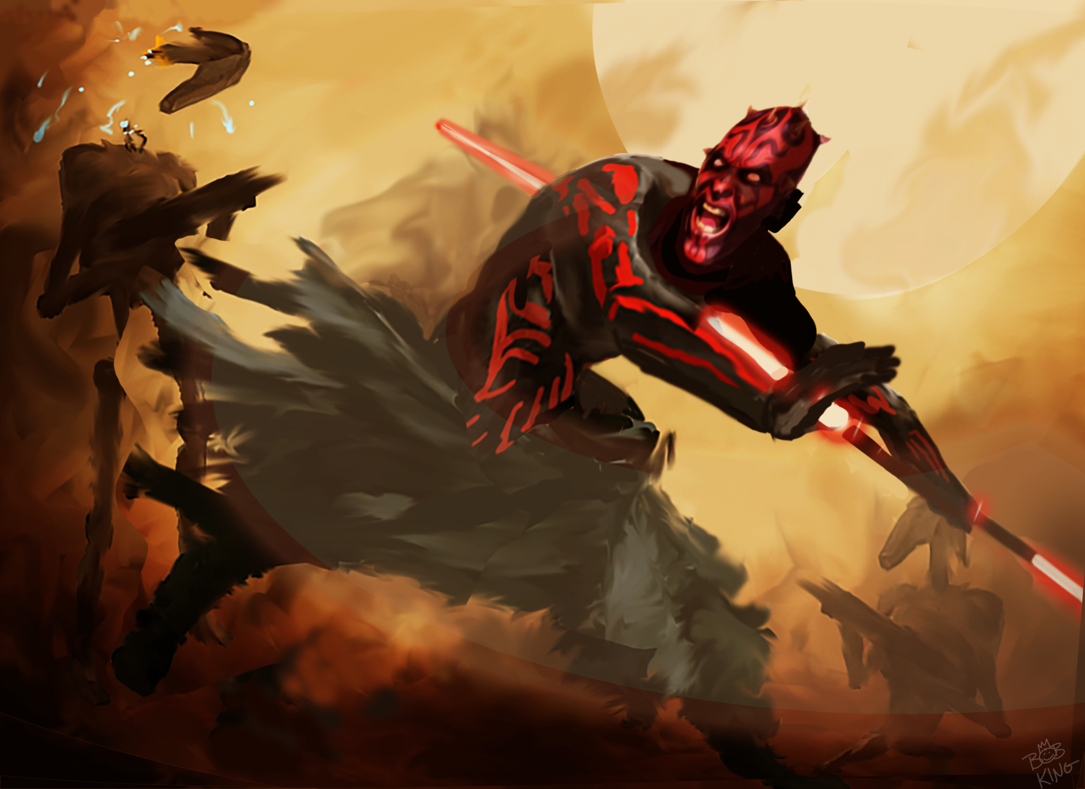 digital concept artwork for a Star Wars TCG