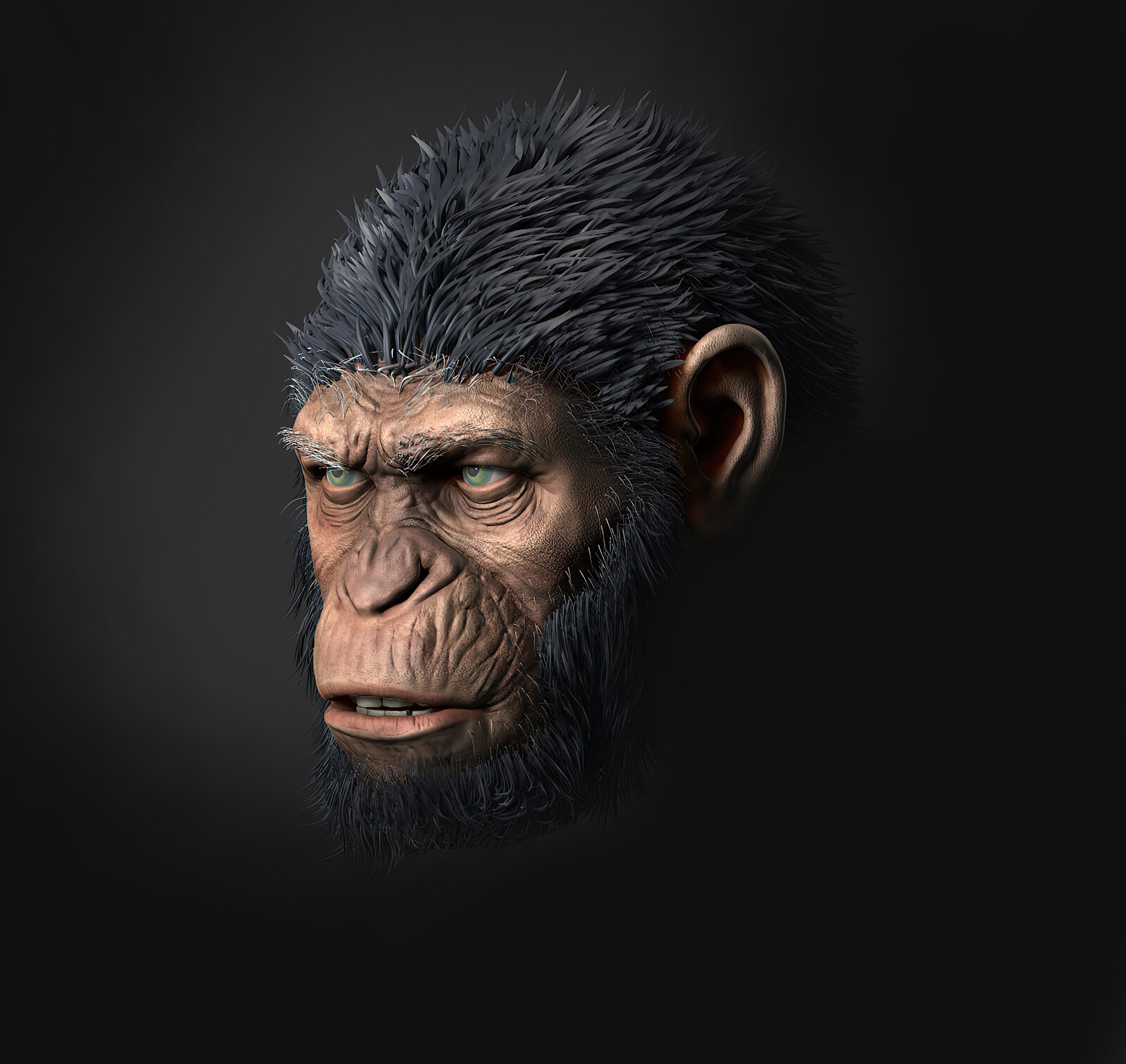 I like the movie and a great practice for sculpting primate-like.