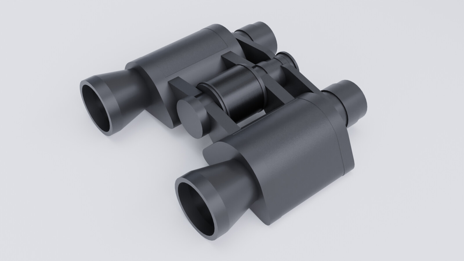 Binoculars low poly render 2
