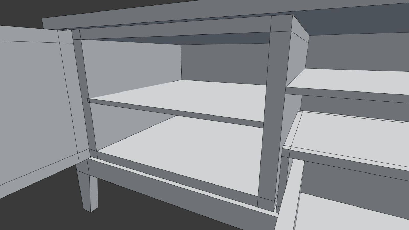 TV Stand Wireframe 3
