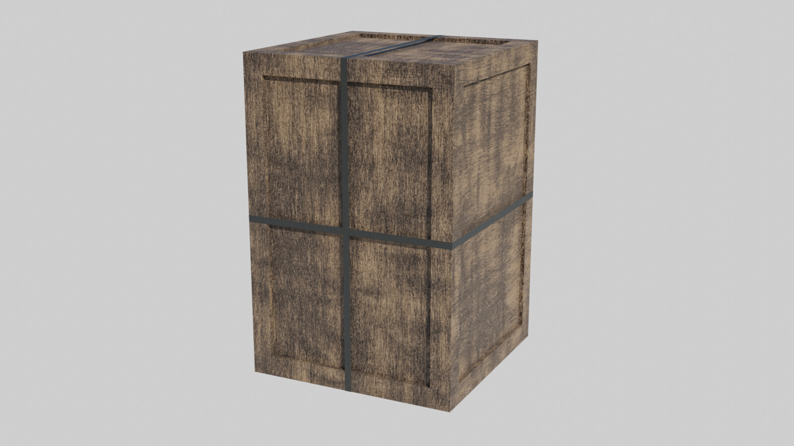 Wooden Crate 4 Render