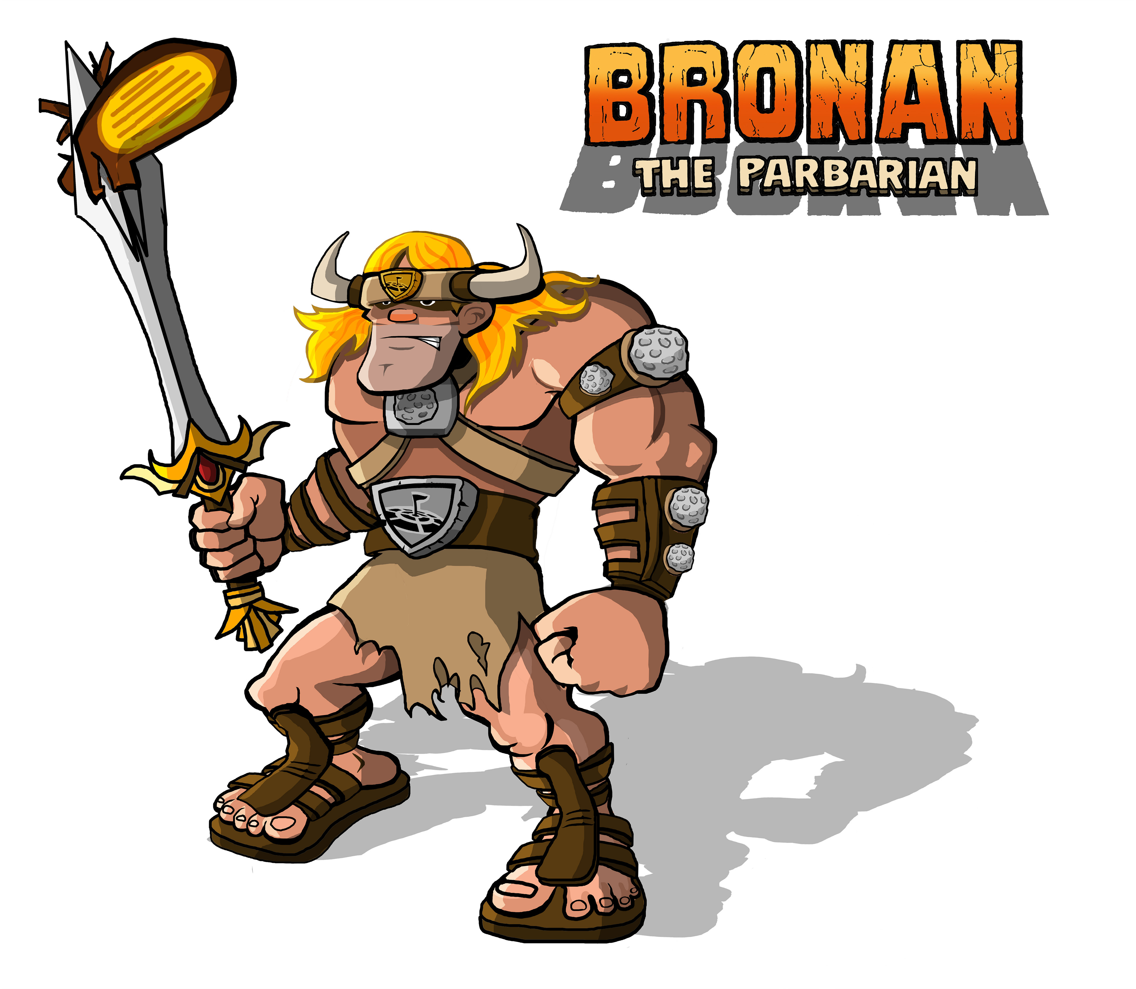 character concept drawing and logo design