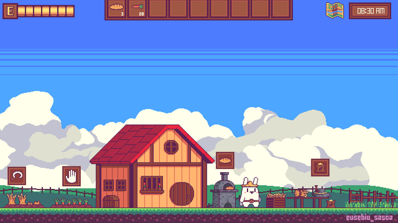 ArtStation Bunny Farm Game Mockup