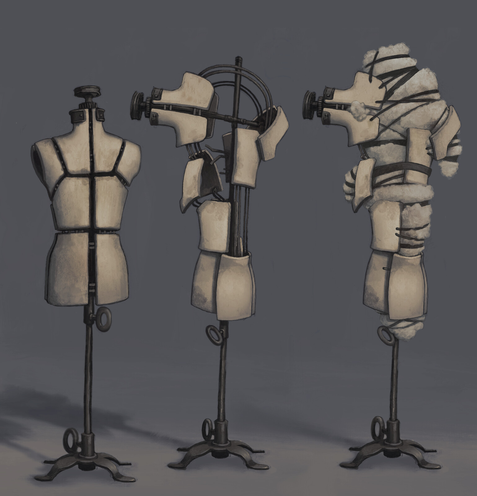 Props for the tailor's atelier.  