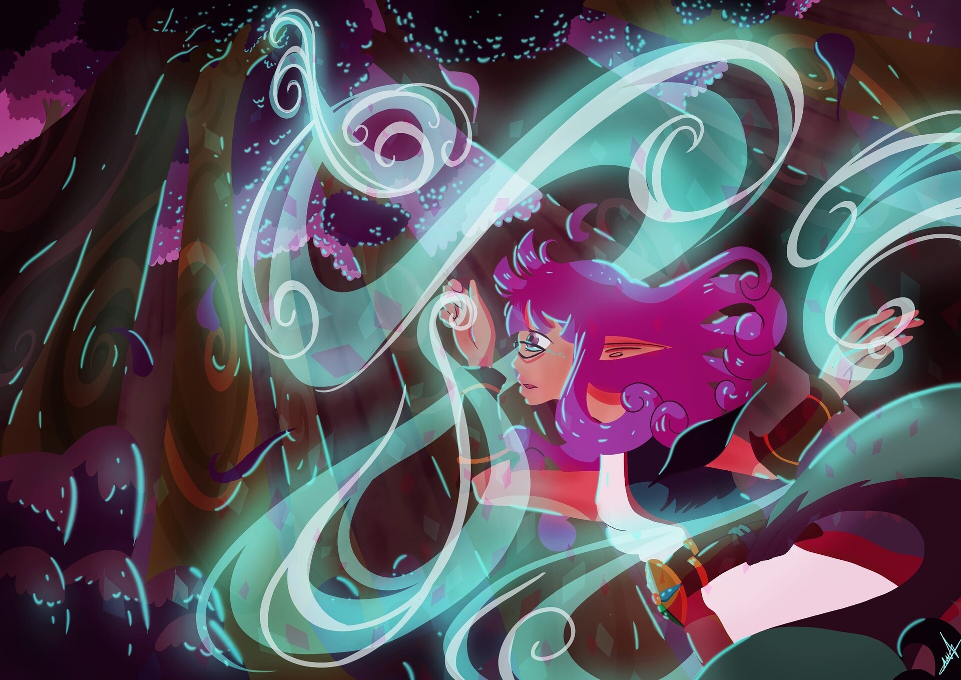 ArtStation Dancing in the wind