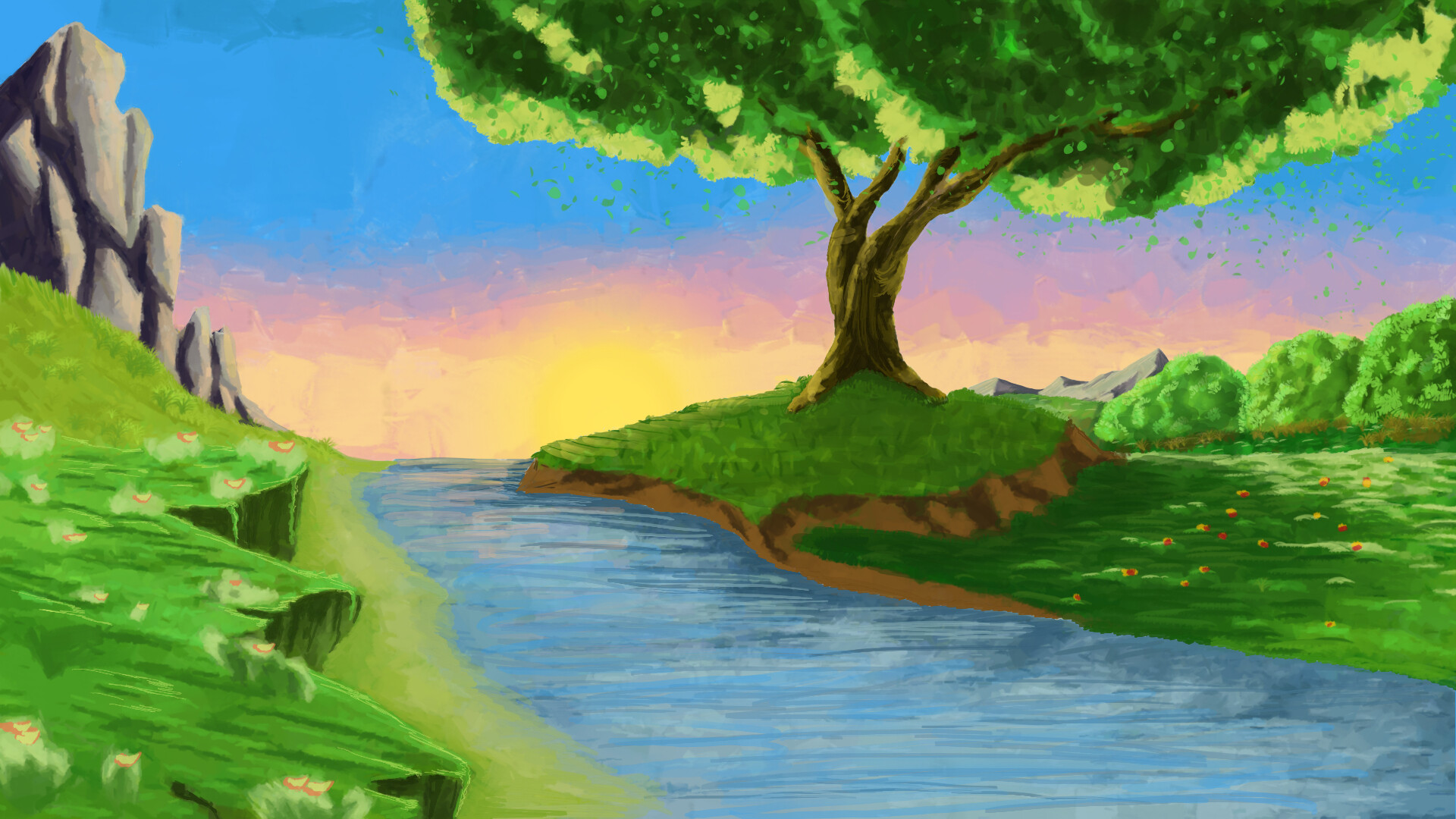 ArtStation Lone tree