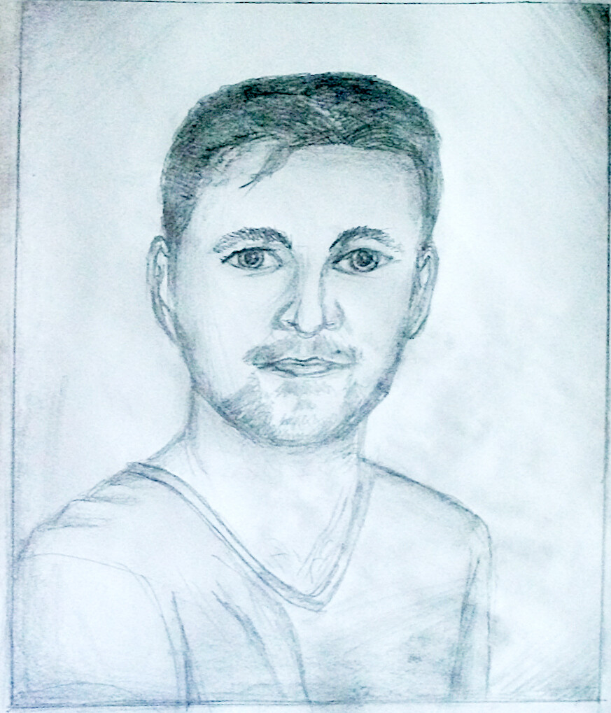 ArtStation - Male portrait drawing