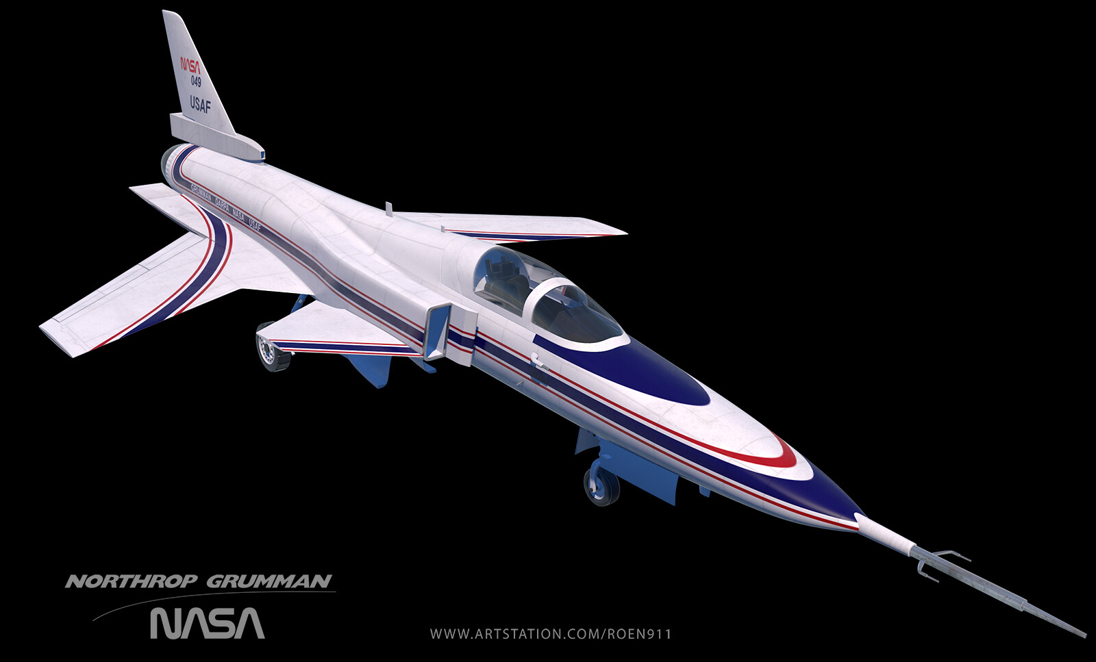 ArtStation - Grumman X-29 3d model