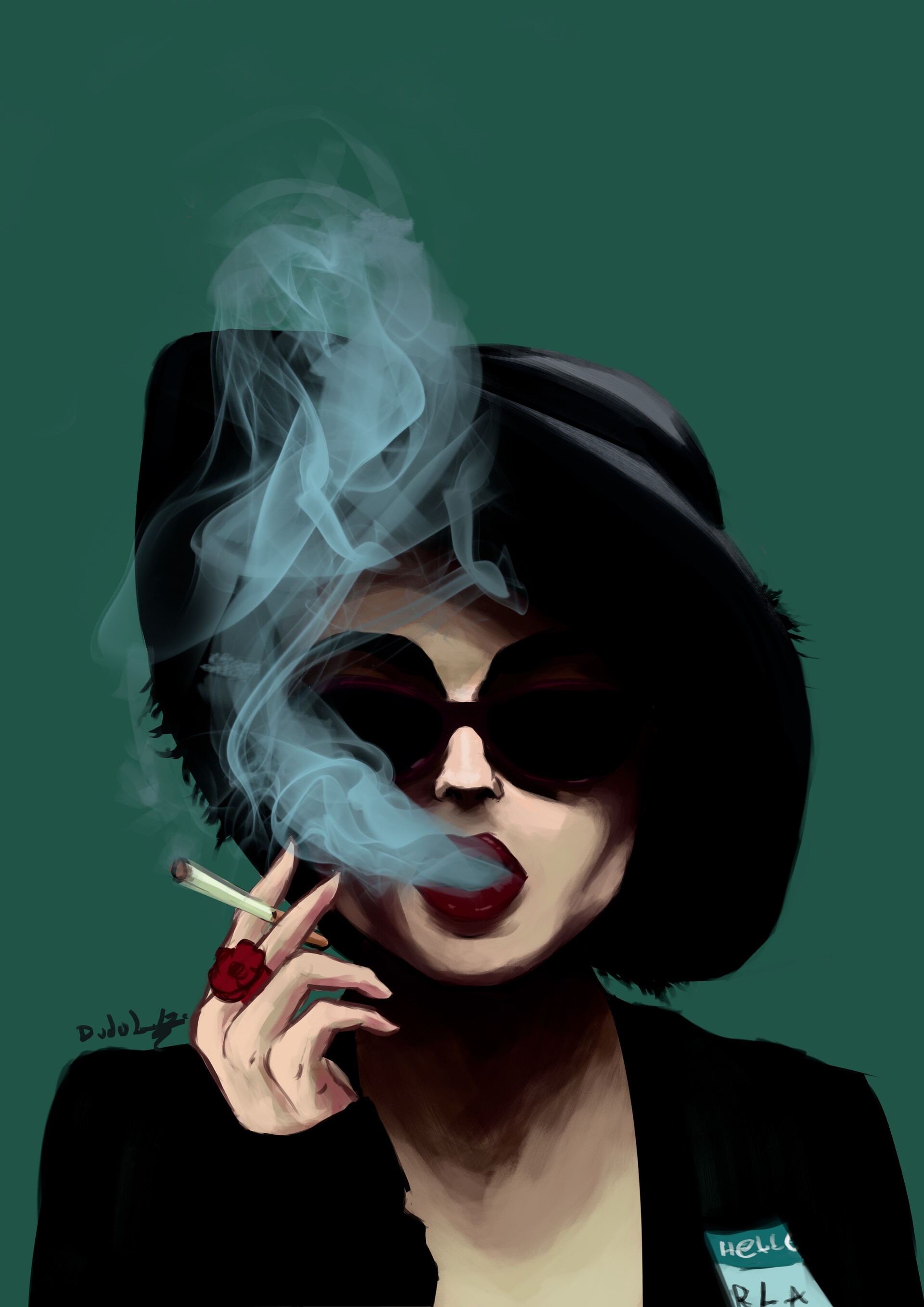 Marla Singer Smoking