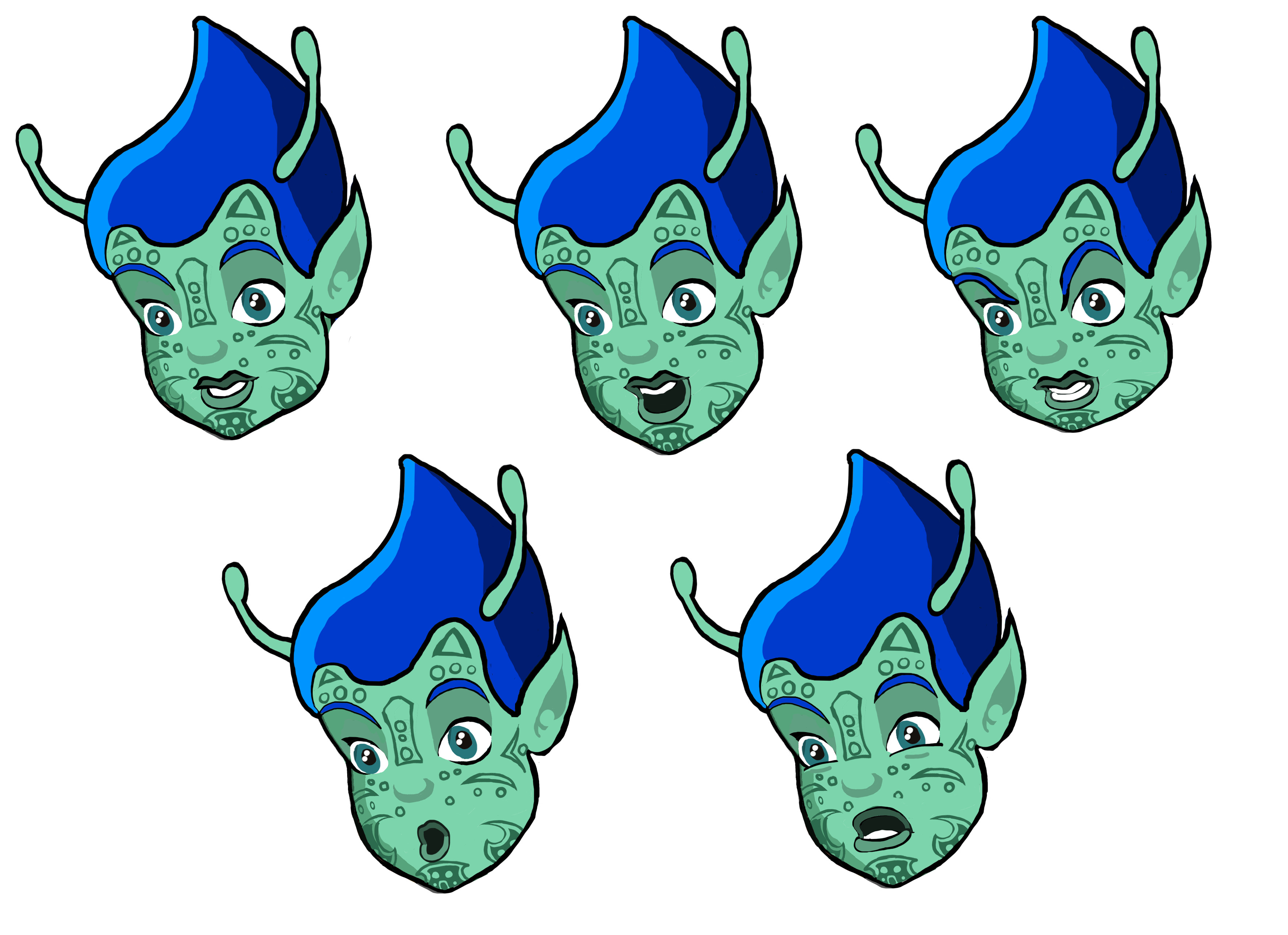 Character facial expression design