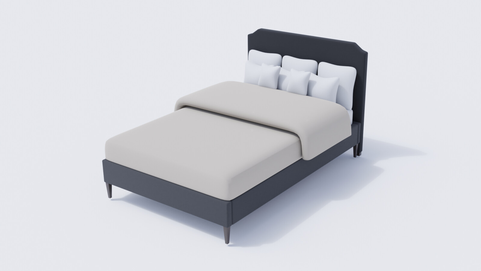 Master Bedroom Bed render