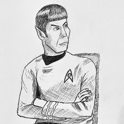 Alfred E. Neuman as Mr. Spock - sketch from the collection of Satiric Art  (Nothing is for sale) | Artwork Archive