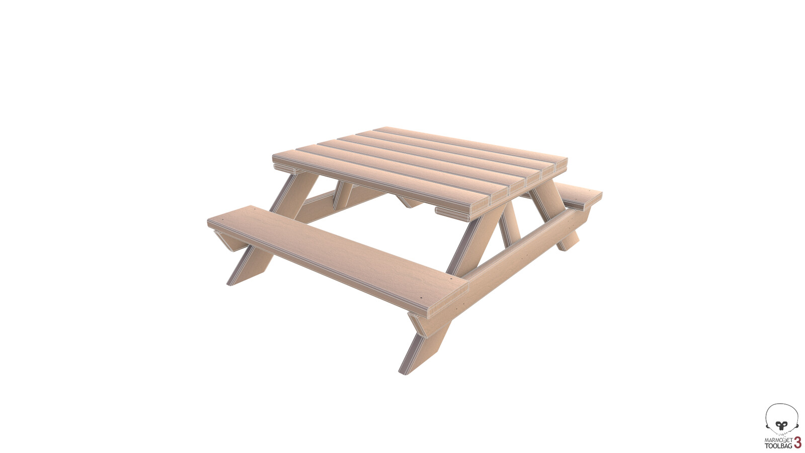 Picnic Table wireframe 1