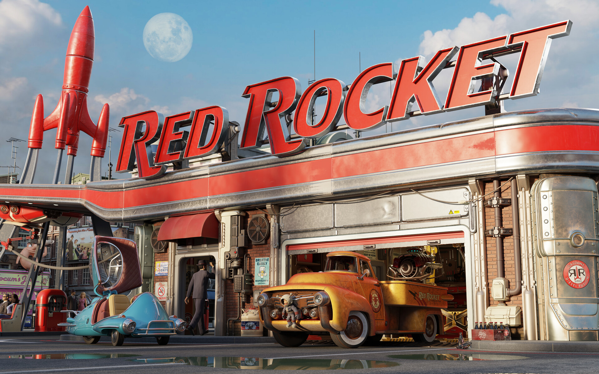 Red rocket fallout 4 3d model фото 12