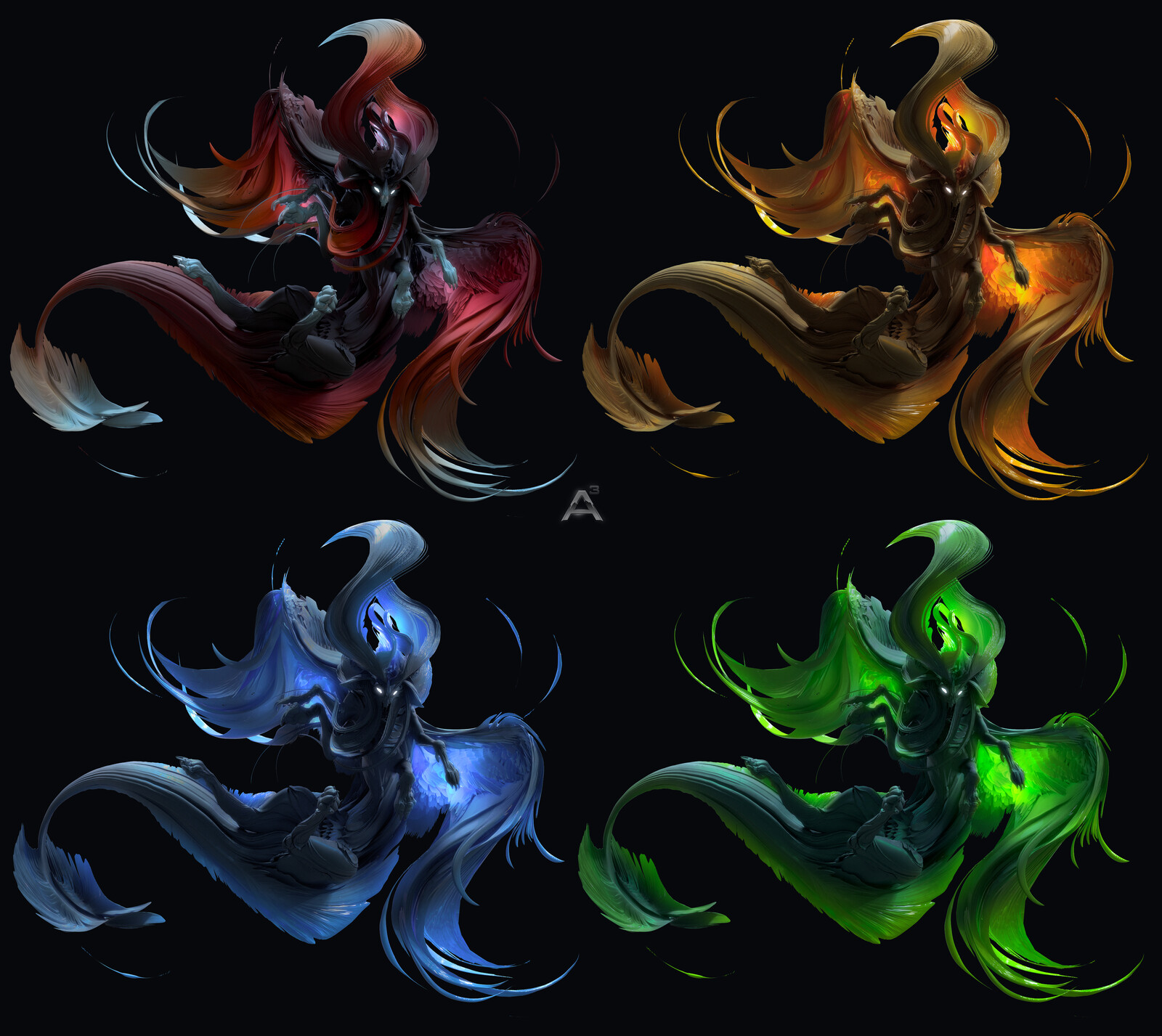 Base polypaint render and monochrome alts