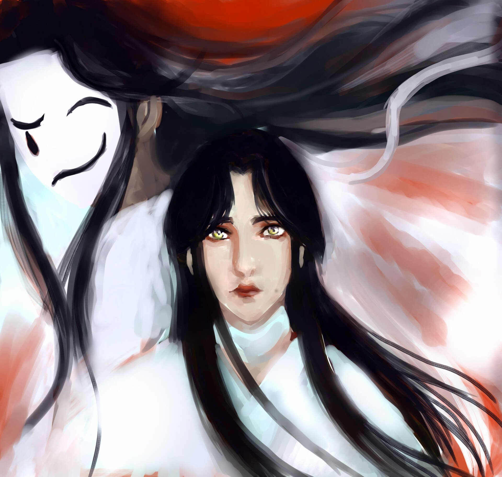 ArtStation Bai Wuxiang and Xie Lian 谢怜 Tiān Guān Cì Fú 天官赐福