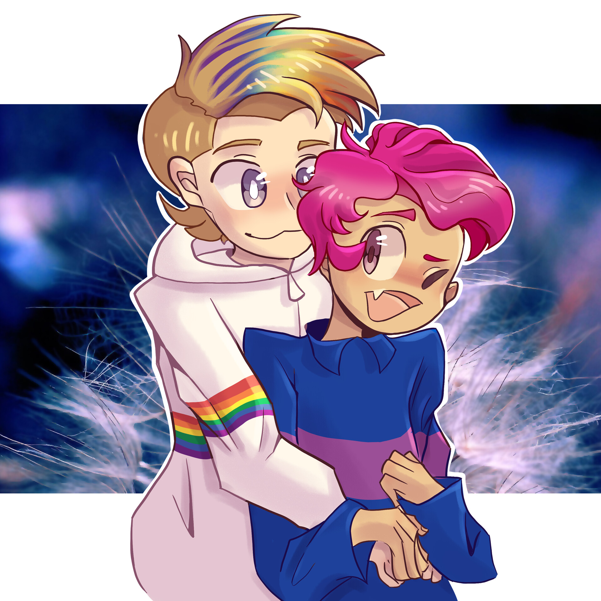 ArtStation - gay and bi pride as characters!