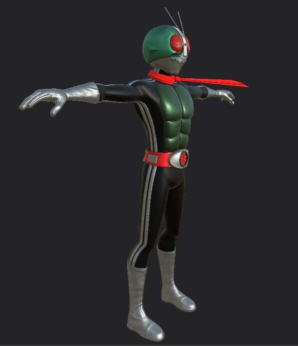 Jirawat Srisarntiwong - Kamen Rider V1 (Maya rig)