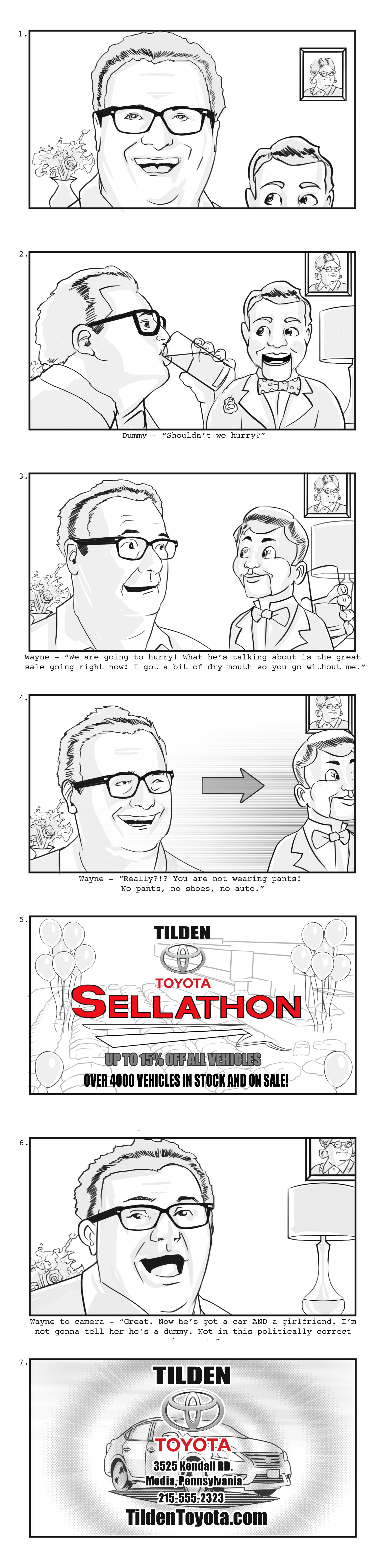 artstation toyota storyboards featuring wayne knight noah brandow