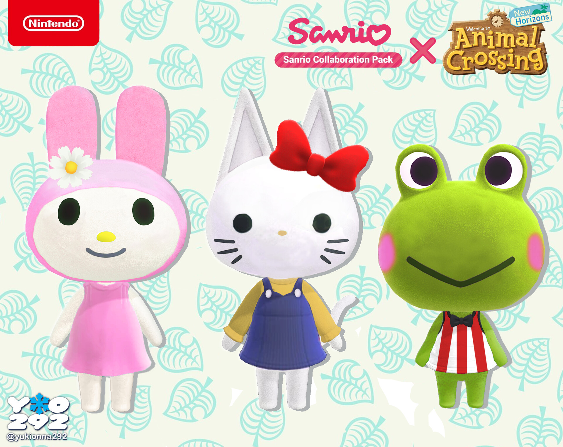 YukiOnna292 CarlaNieva - Animal Crossing x Sanrio Amiibo Card Collabo