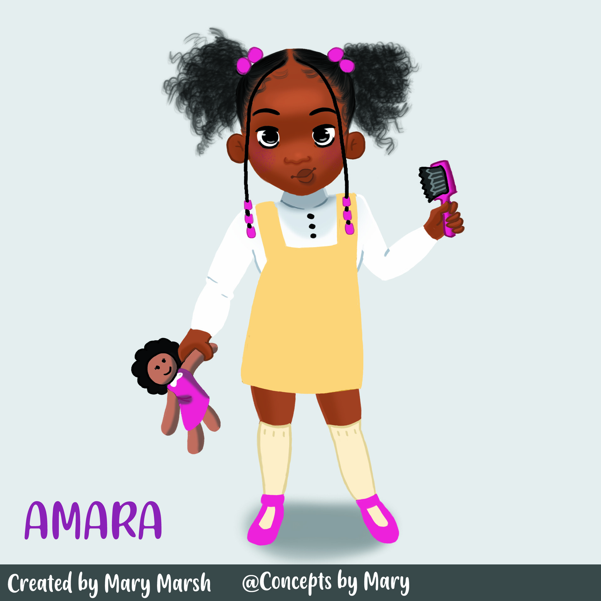 ArtStation - Amara Character Design - Children's Book Illustration