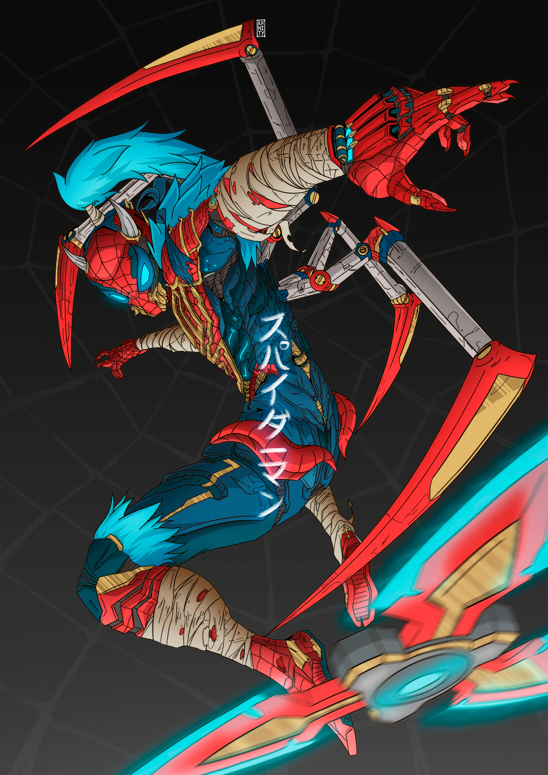 ArtStation - Spiderman: Cyber-Ninja