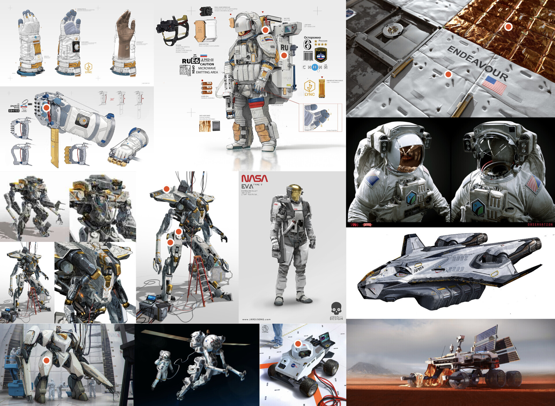 ArtStation Mantis NASA Mech 2030 Space Program