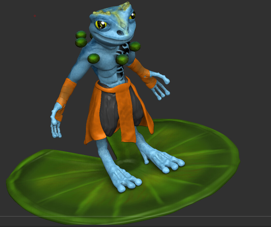 Grung Monk Artstation 3d Character Model Of A Grung Monk Jl Gunn 3d character model of a grung monk jl gunn