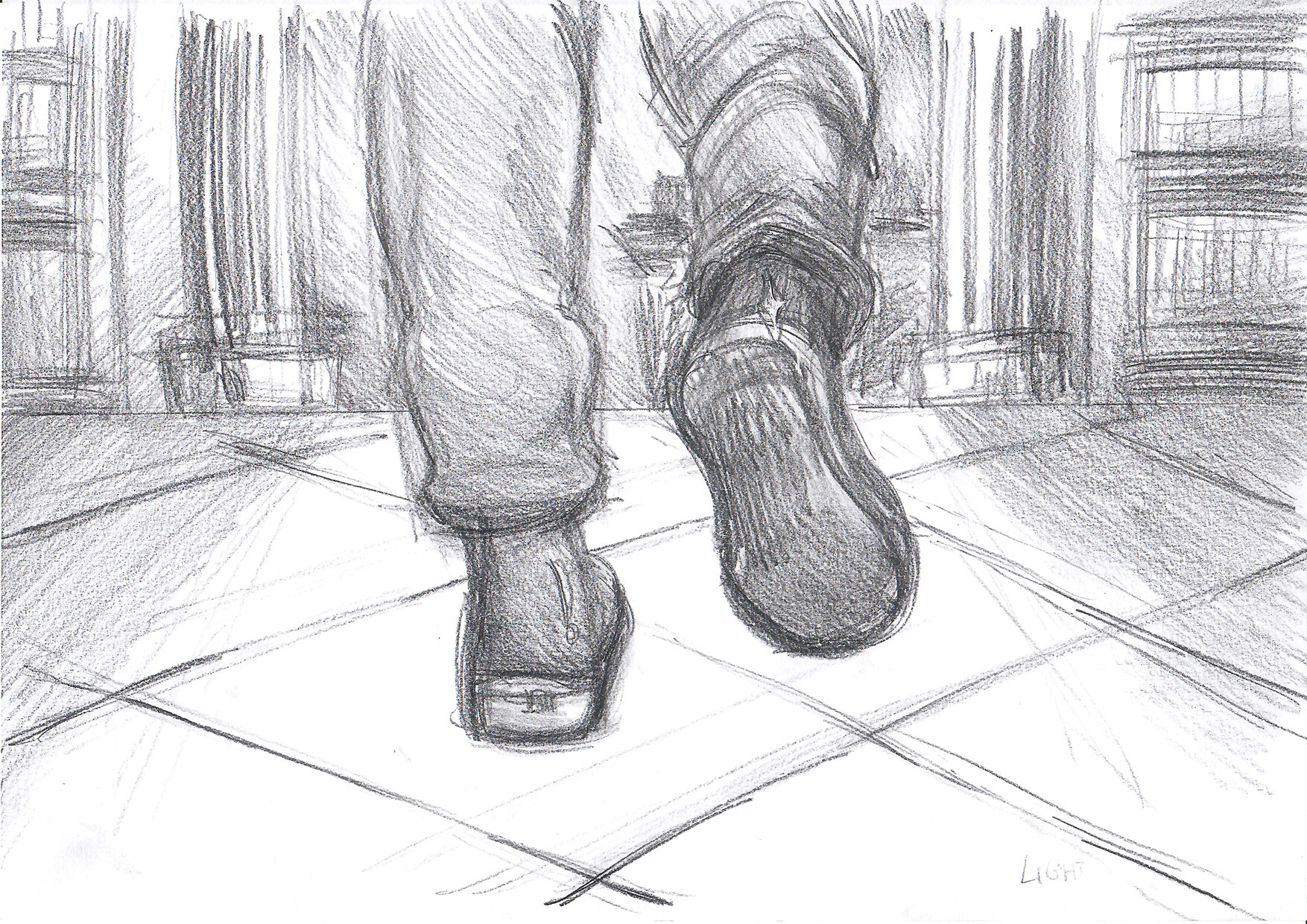 ArtStation - Sketched Scenes for an idea of book novel (Murakami' s ...