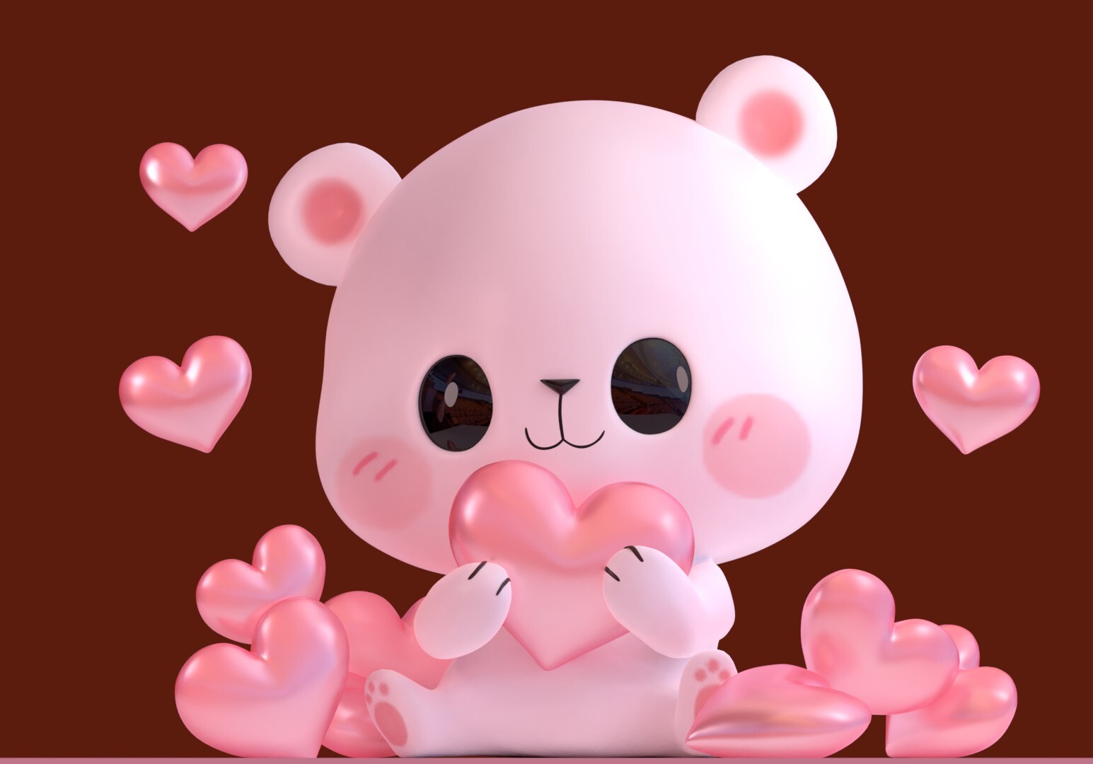 ArtStation - Milk Mocha Bear 3D Model