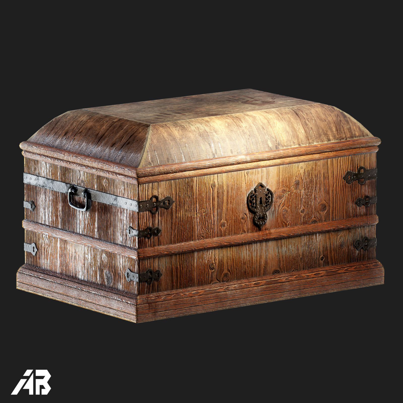 Game Prop - Old Wooden Chest