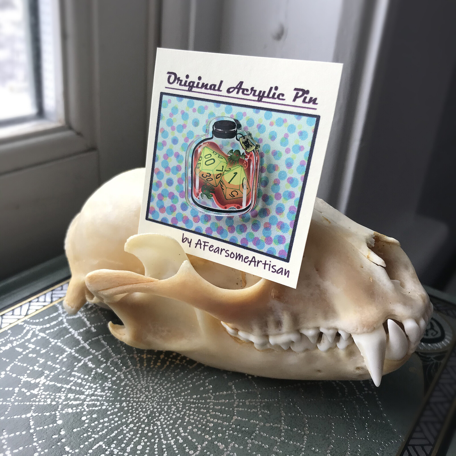 Acrylic pin after print