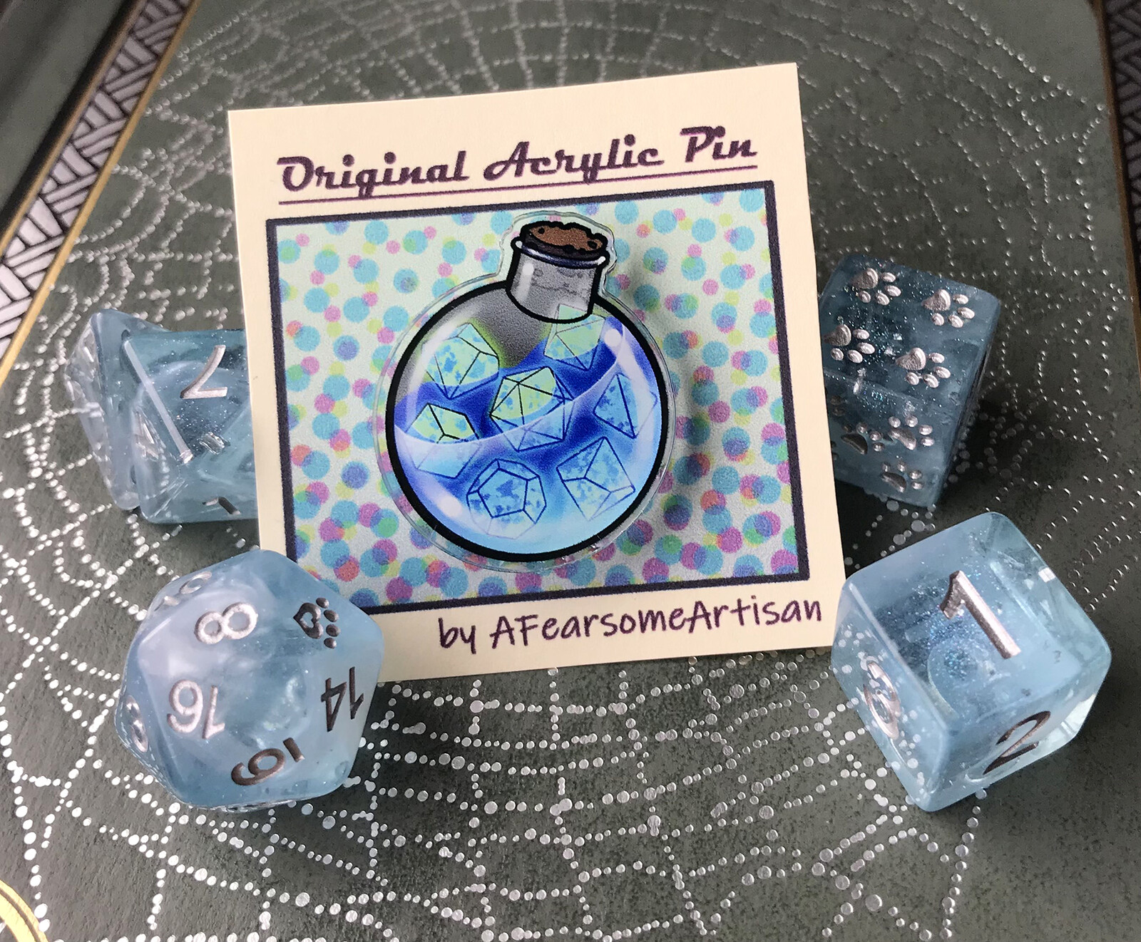 Acrylic pin after print