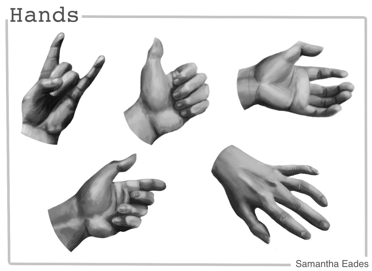ArtStation - Hand Studies