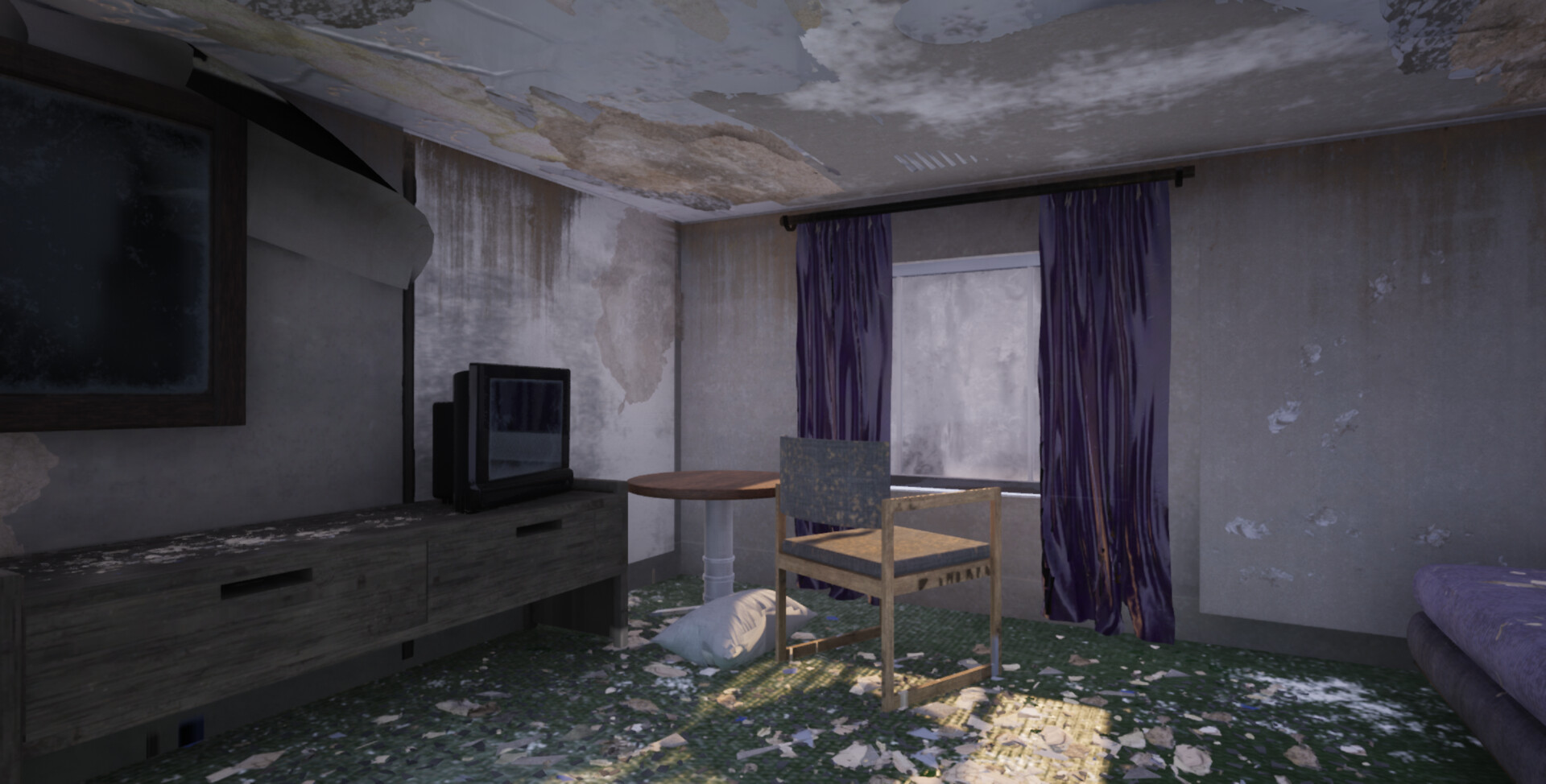 Kate Sutterfield Old Rundown Hotel Room
