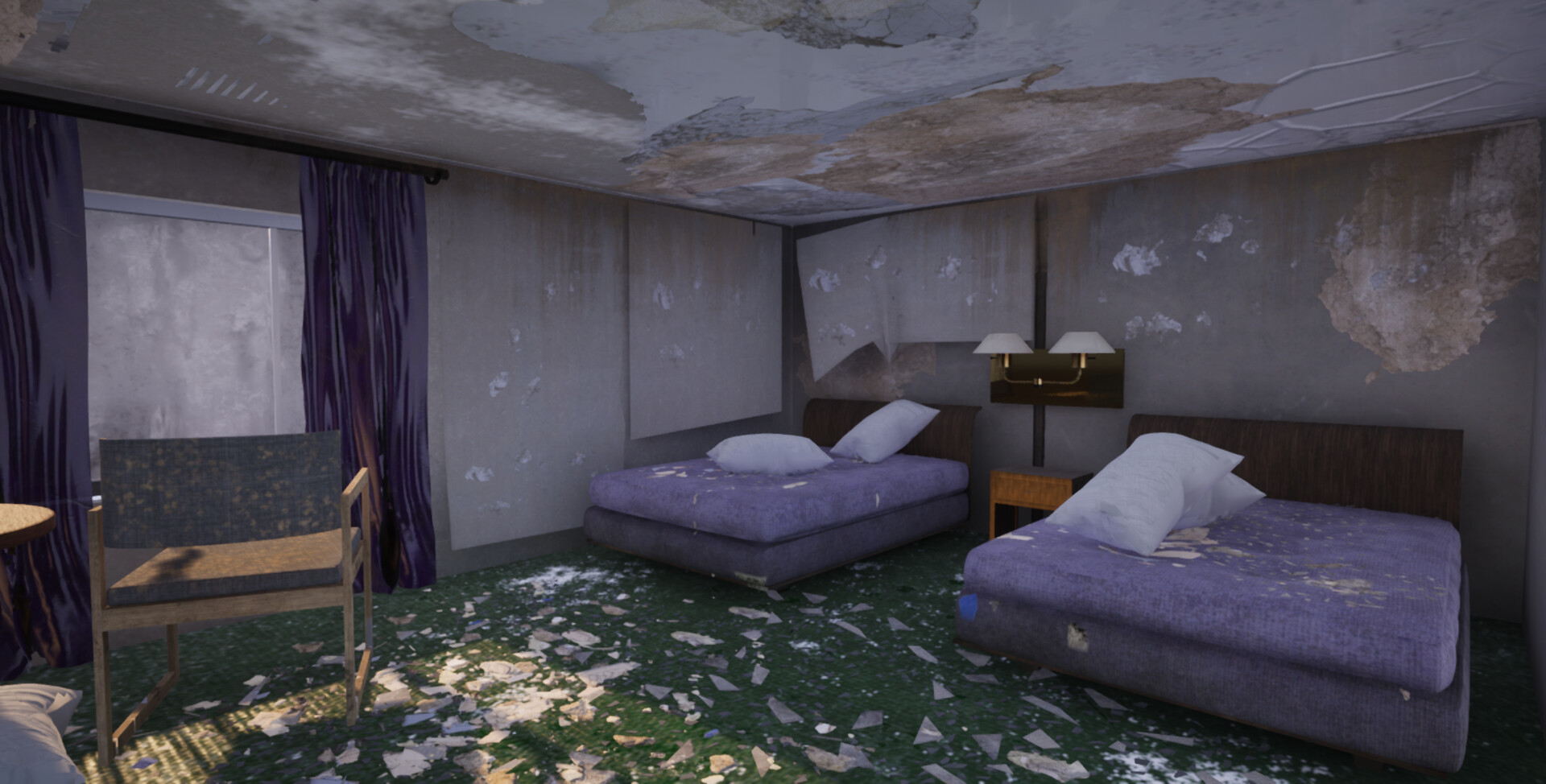 Kate Sutterfield Old Rundown Hotel Room