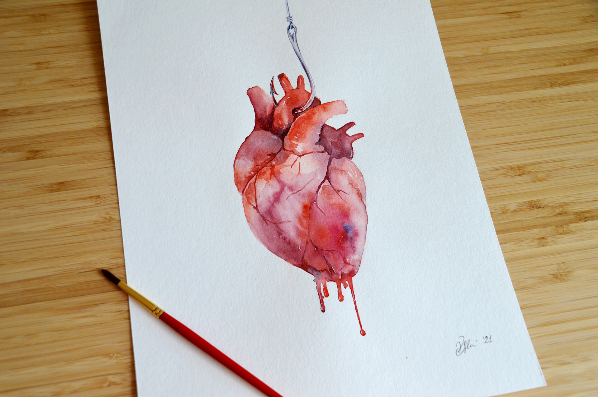 Artstation - Bleeding Heart Watercolor