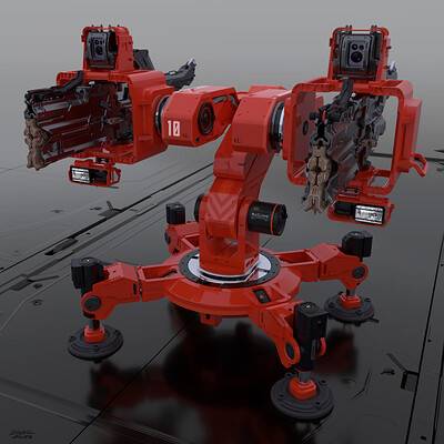 Red glossy pig