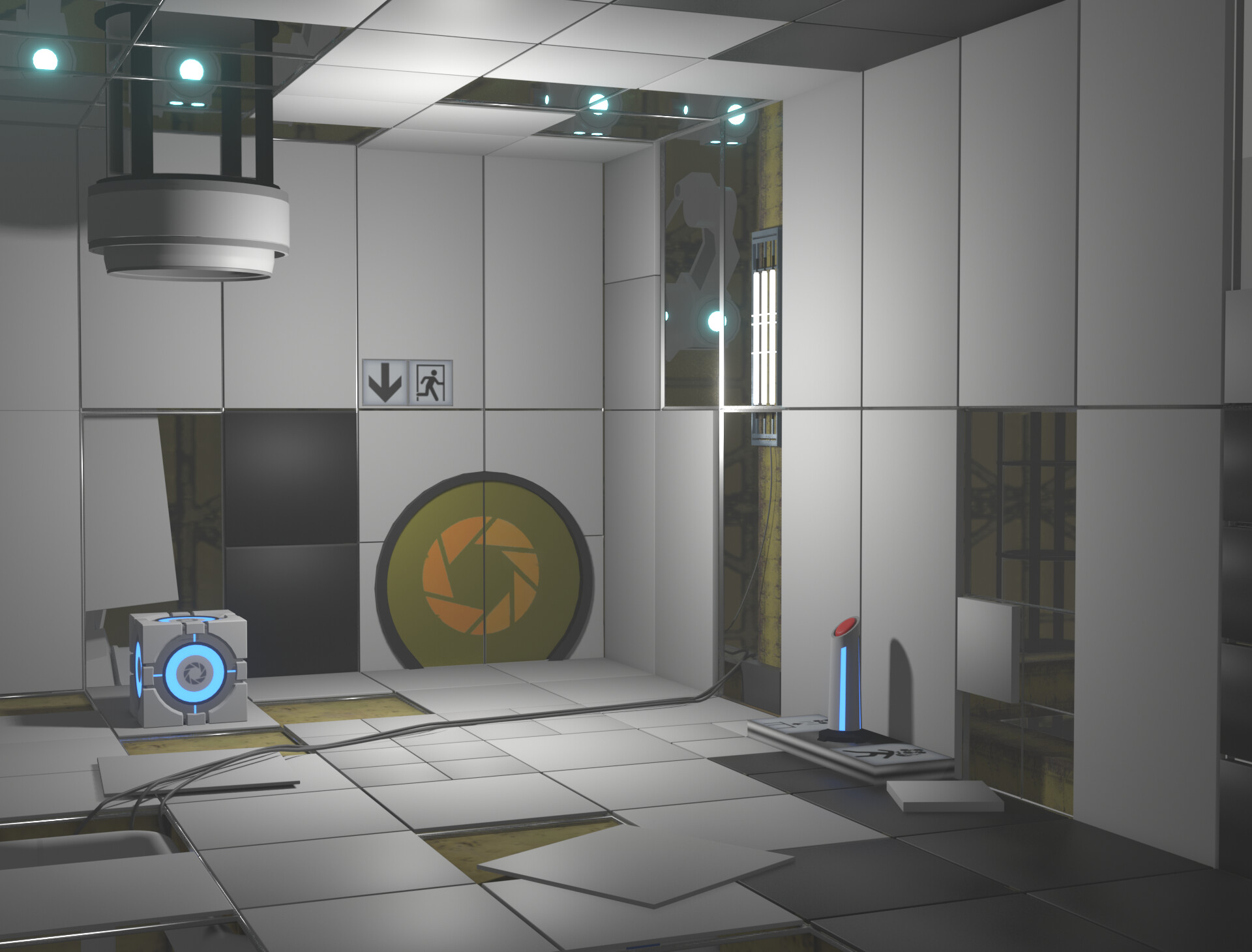 Artstation portal 2 test chamber one