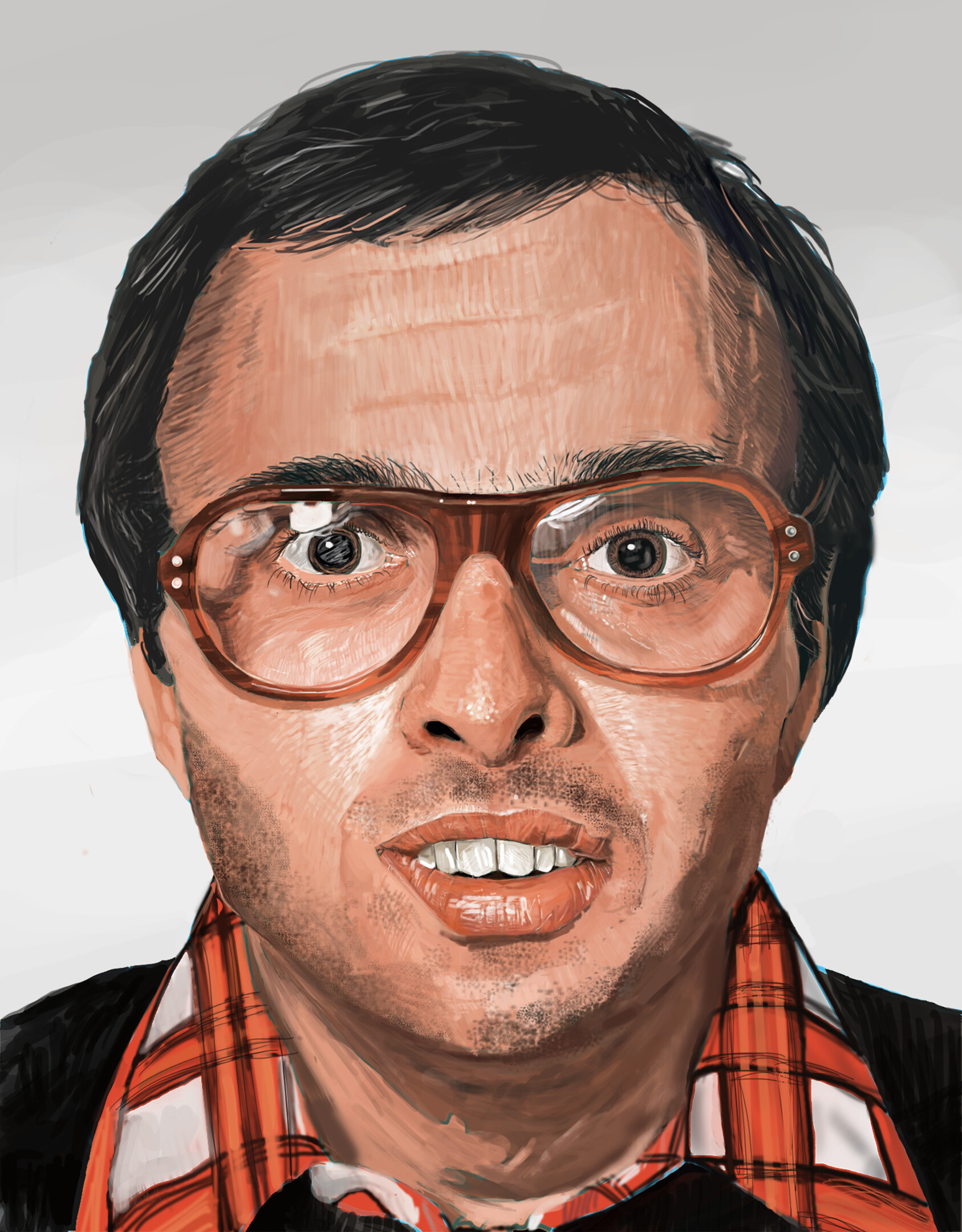 ArtStation - Portrait Of A Man With Glasses