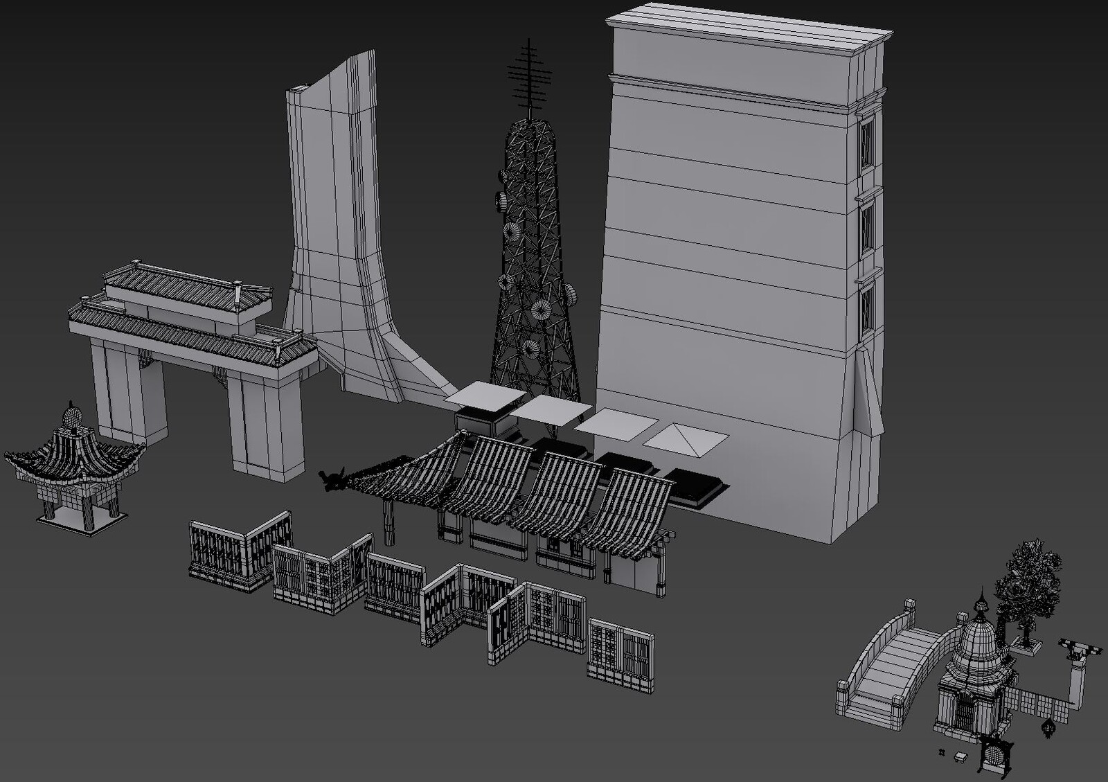 Wireframe All Assets