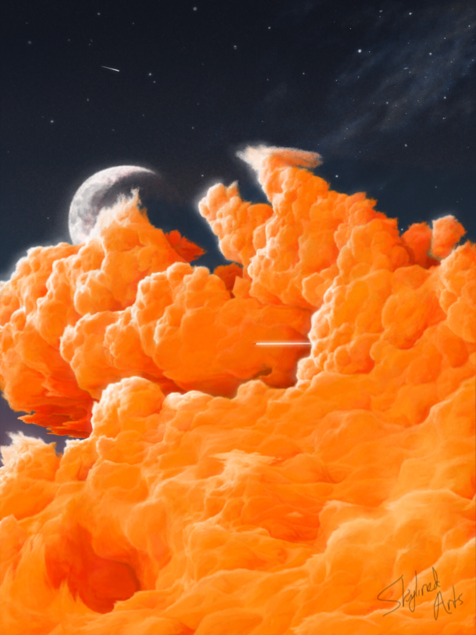ArtStation Orange Clouds