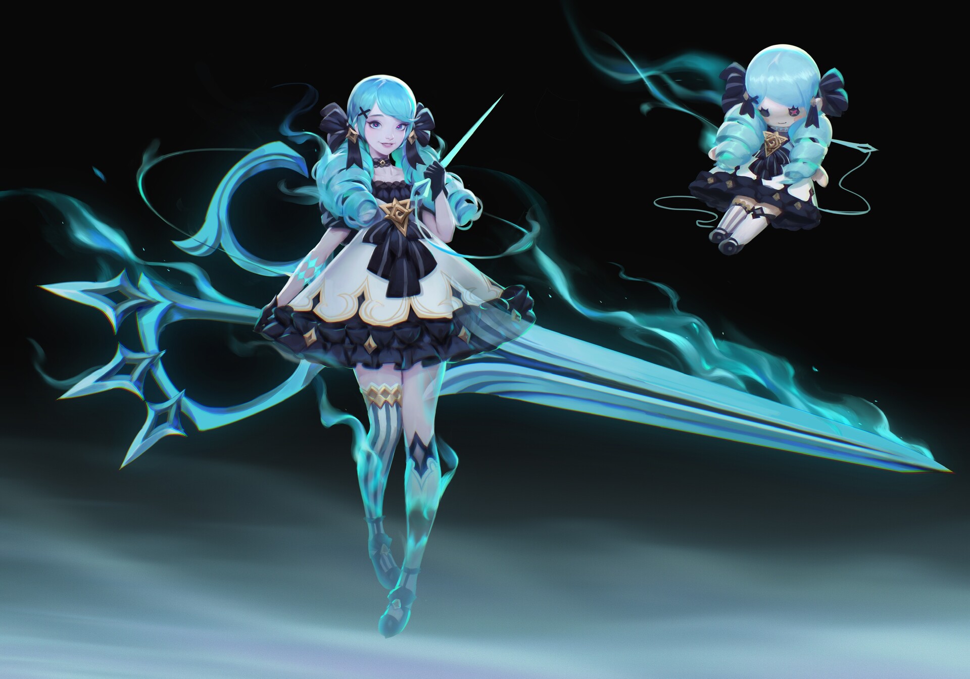 league of legends gwen concept art