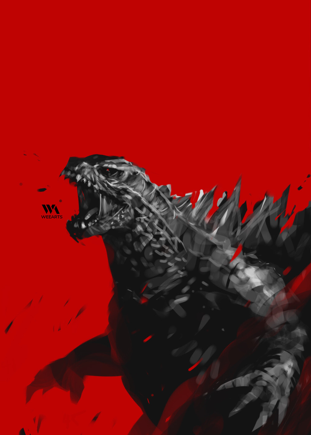 ArtStation - Godzilla - RED series background